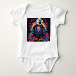 T-shirt met kleurrijke American Eagle