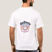 T-shirt met knappe kat blijft dromen (Achterkant)