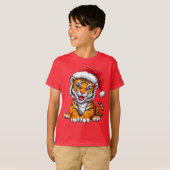 T-shirt met knuffel tijgerwelpje Kerstcadeau ✨ (Voorkant volledig)