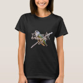 T-shirt met kolibrie "Je bent genoeg" (Voorkant)