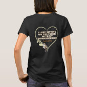 T-shirt met kolibrie zwart (Achterkant)