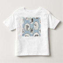 T-shirt met korte mouwen en hond Graphic