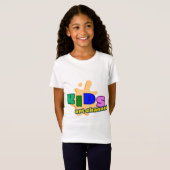 T-shirt met korte mouwen en kinderdesign (Voorkant volledig)