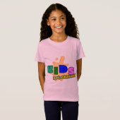 T-shirt met korte mouwen en kinderdesign (Voorkant volledig)