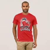 T-shirt met korte mouwen: Mijn enige koningin (roo (Voorkant volledig)
