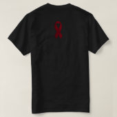 T-shirt met Kracht Moed Hoop – Minimaal Kanker Bew (Design achterkant)