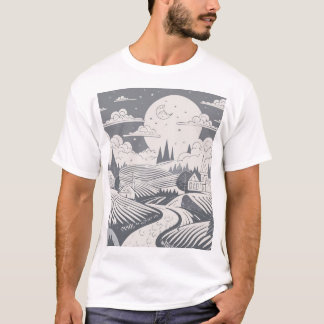 T-shirt met kunstzinnige expressie