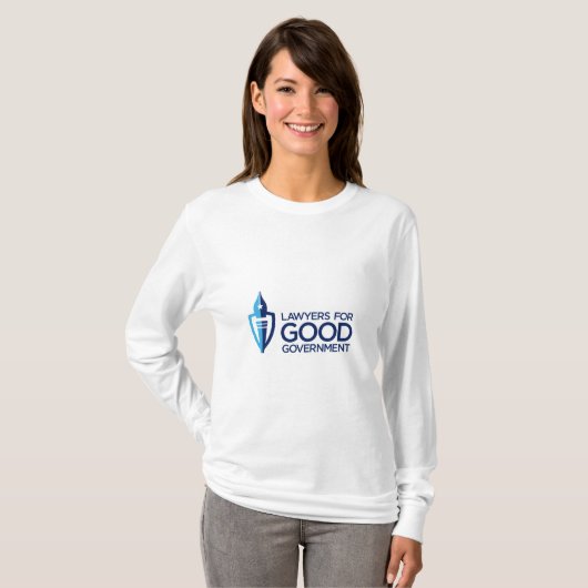 T-shirt met L4GG-Logo voor vrouwen met lang Sleeve (Voorkant volledig)