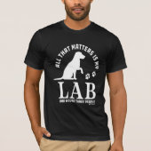 t-shirt met labrador (Voorkant)