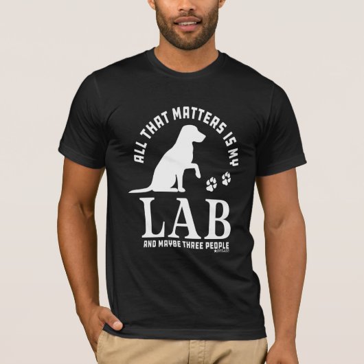 t-shirt met labrador (Voorkant)