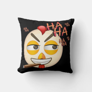 T-shirt met lach-emoji kussen