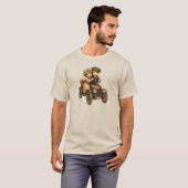 T-shirt met lachende kinderen in de retro (Voorkant volledig)