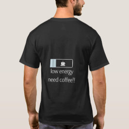 T-shirt met lage energiebehoefte koffie – batterij