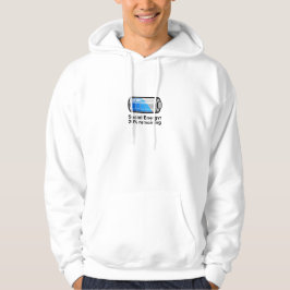 T-shirt met lage sociale batterij