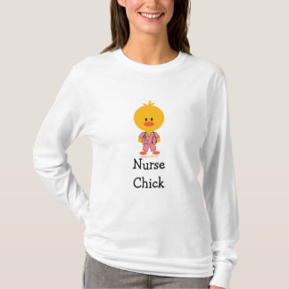 T-shirt met lange hoes van de verpleegster