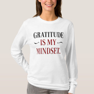 T-shirt met lange mouwen 'Dankbaarheid is mijn men
