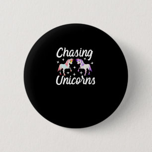 T-shirt met lange mouwen en Chasing Unicorns Magic Ronde Button 5,7 Cm