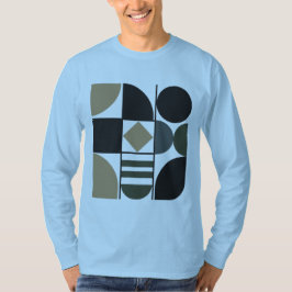 T-shirt met lange mouwen en gevarieerde vormen