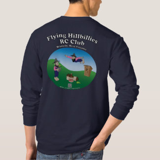 T-shirt met lange mouwen en graphics op voor- en a