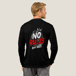 T-shirt met lange mouwen en 'No Rules'-opdruk