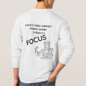T-shirt met lange mouwen: Focus (Achterkant)