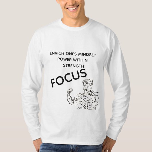 T-shirt met lange mouwen: Focus (Voorkant)