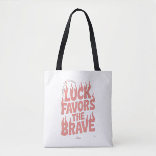 T-shirt met lange mouwen 'Geluk begunstigt de dapp Tote Bag