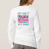 T-shirt met lange mouwen Kawaii Flamingo Mode! 🦩 (Achterkant)