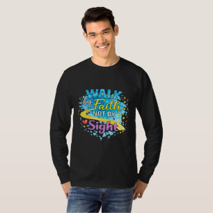 T-shirt met lange mouwen 'Loop op geloof, niet op