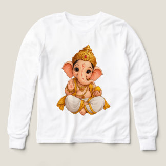T-shirt met lange mouwen – Lord Ganesha devotionee
