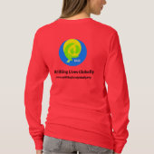 T-shirt met lange mouwen - Rood (Achterkant)