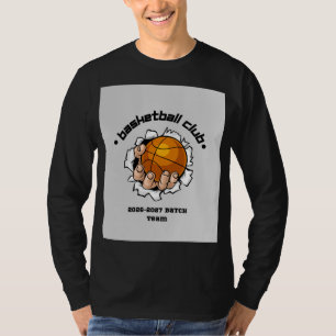 T-shirt met lange mouwen voor basketbal volwassene
