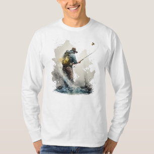 T-shirt met lange mouwen voor het vliegvissen