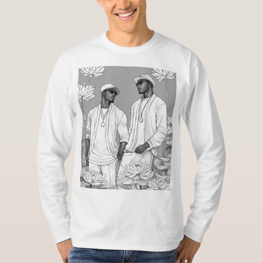 T-shirt met lange mouwen voor jongens (Voorkant)