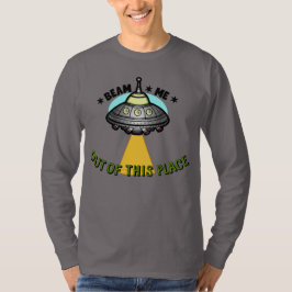 T-shirt met lange mouwen voor mannen met Alien Shi