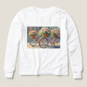 T-shirt met lange mouwen voor meisjes. (Voorkant)