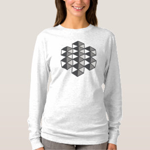 T-shirt met lange mouwen voor vrouwen met verbonde