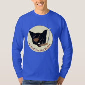 T-shirt met lange Sleeves - Geen rust voor de scho (Voorkant)