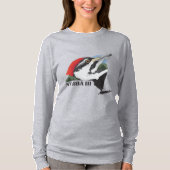 T-shirt met lange sleeves voor dames (Voorkant)