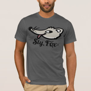 T-shirt met lauw vossenvel