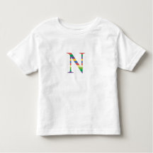 T-shirt met letter N