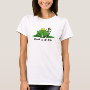 T-shirt met leuk groen kikkerontwerp