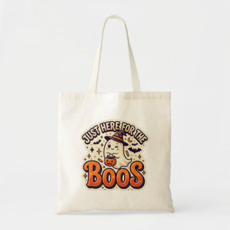 T-shirt met leuk spook Halloween-ontwerp Tote Bag