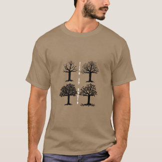T-shirt met levenscyclus van een boom