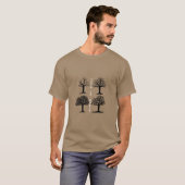 T-shirt met levenscyclus van een boom (Voorkant volledig)