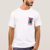T-shirt met Liberty Bell Stars en Stripes Patrioti (Voorkant)