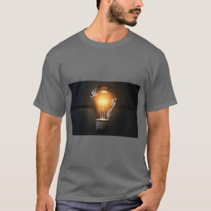 T-shirt met lichtgevende gloeilamp