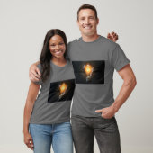 T-shirt met lichtgevende gloeilamp (Unisex)
