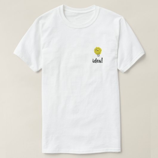 T-shirt met lichtpeervoorstelling (Design voorkant)