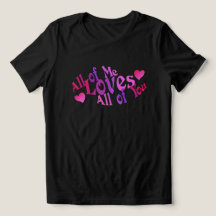T-shirt met liefdescitaat Valentijns T-shirt voor 